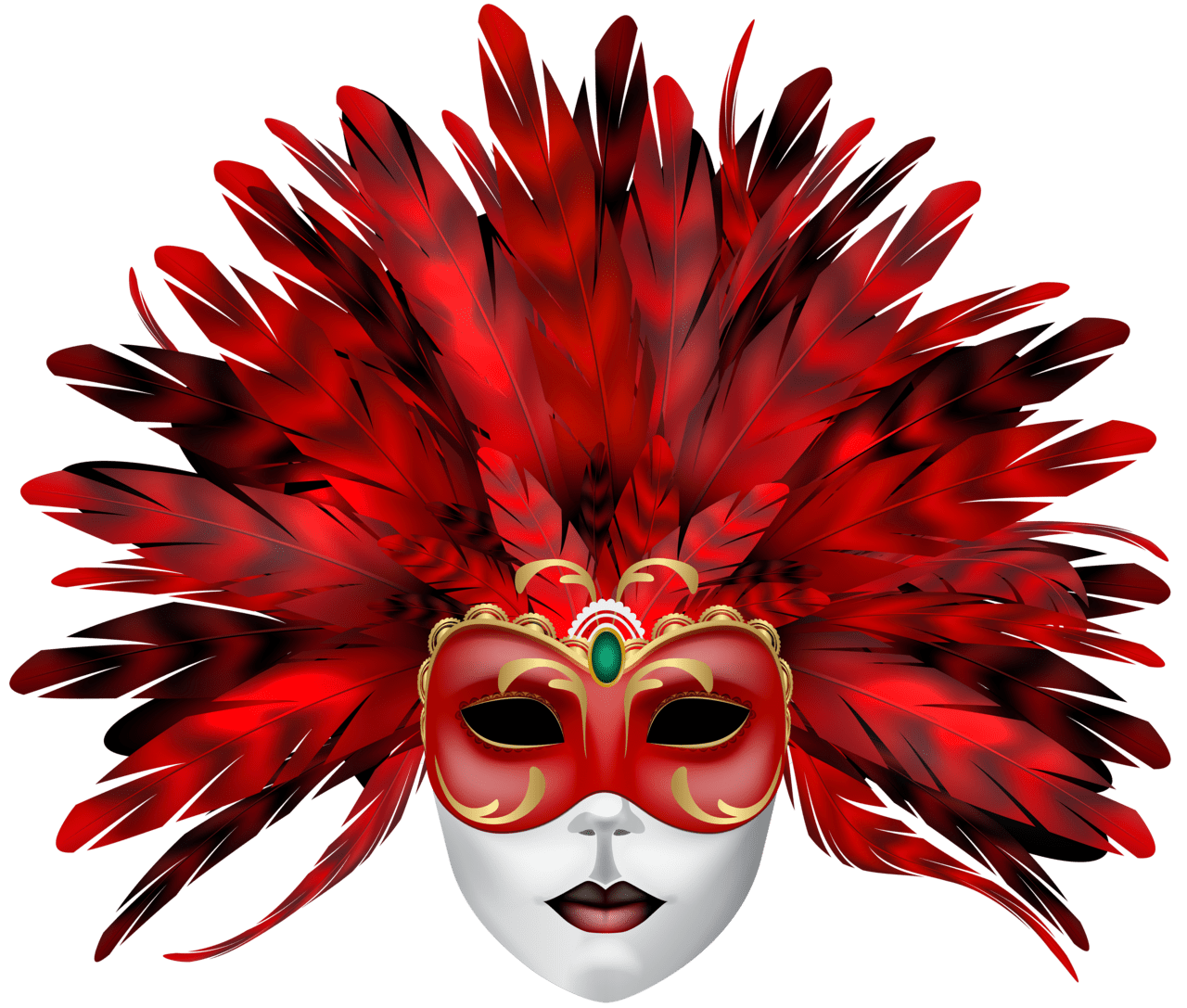 Carnival mask red clipart clip art