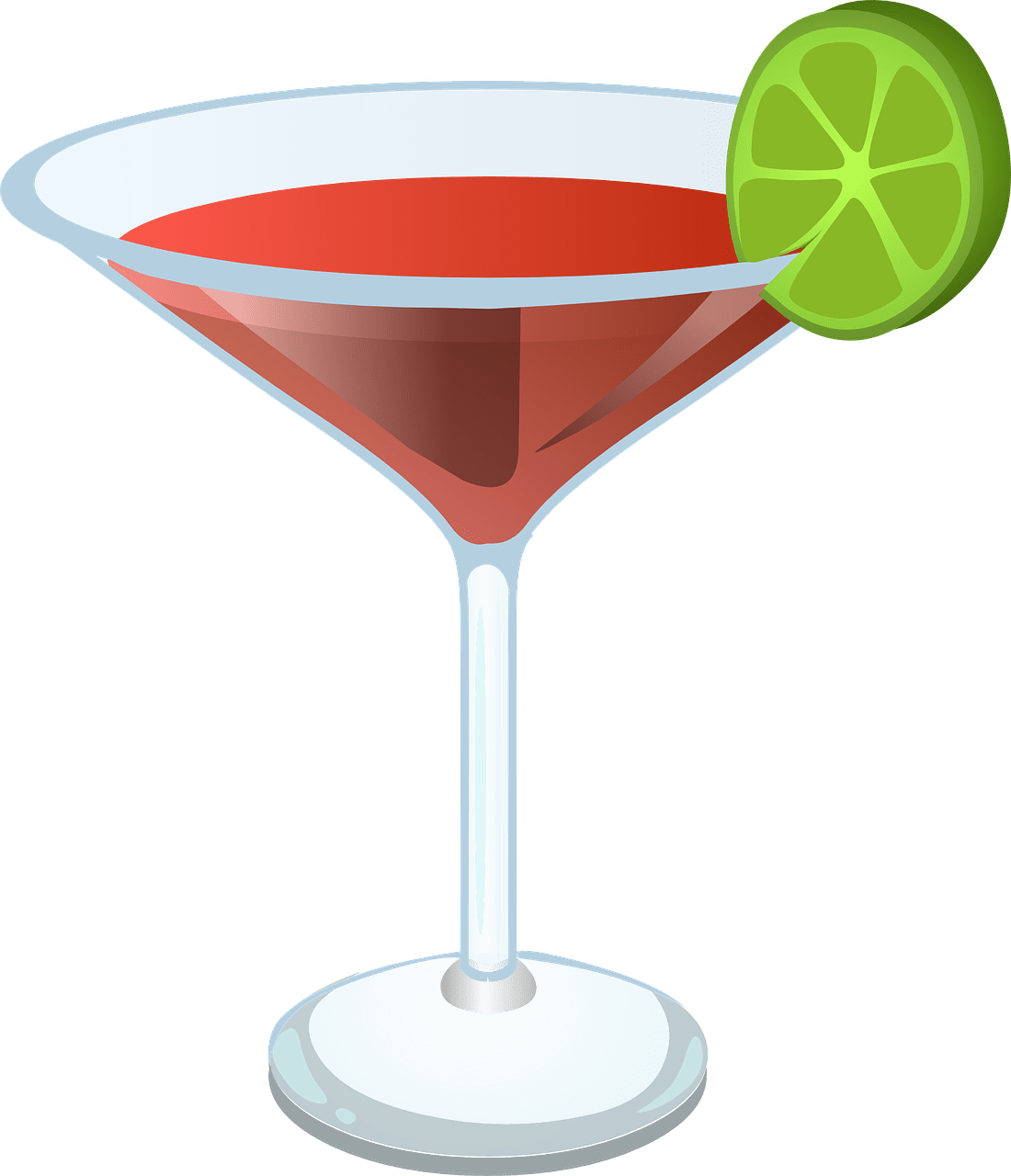 Cocktail margarita martini vector graphic clipart