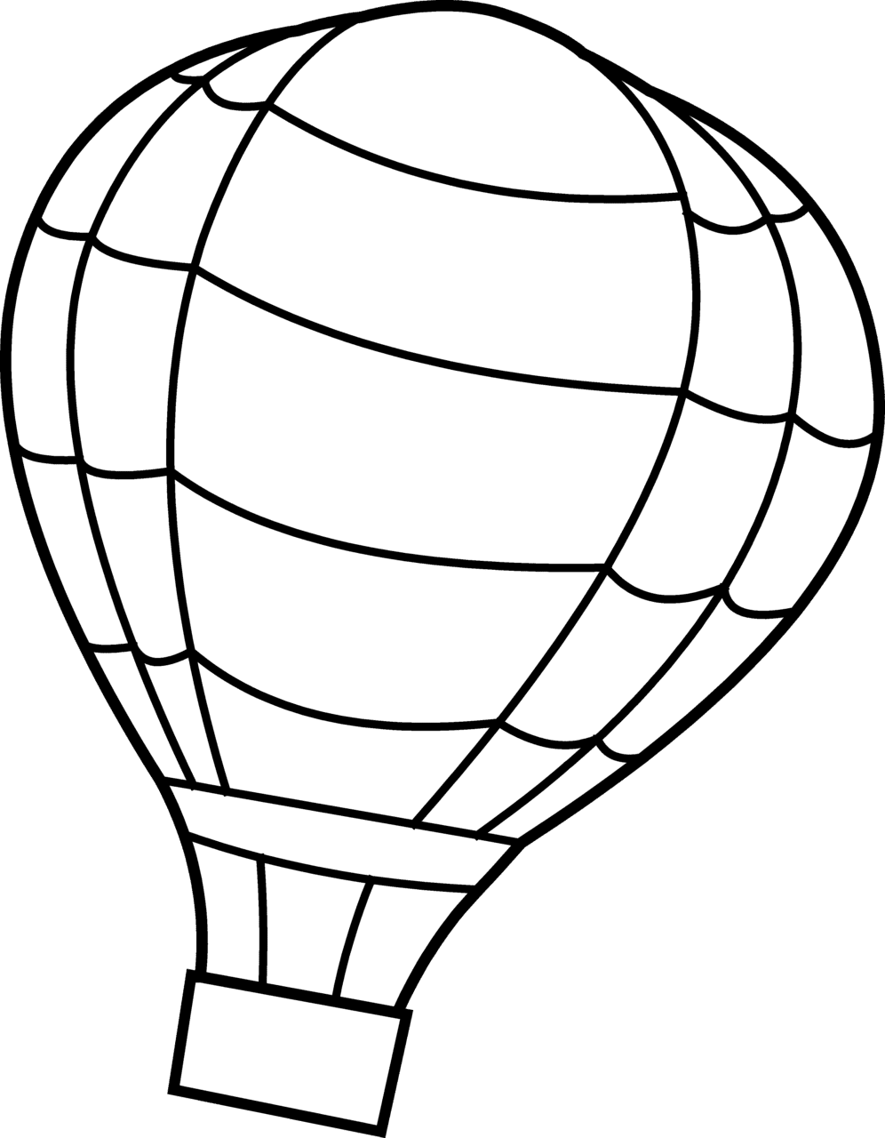 Hot air balloon pin page clipart vector 2