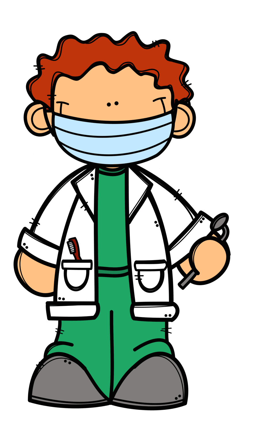 Dentist pin page clipart background 3