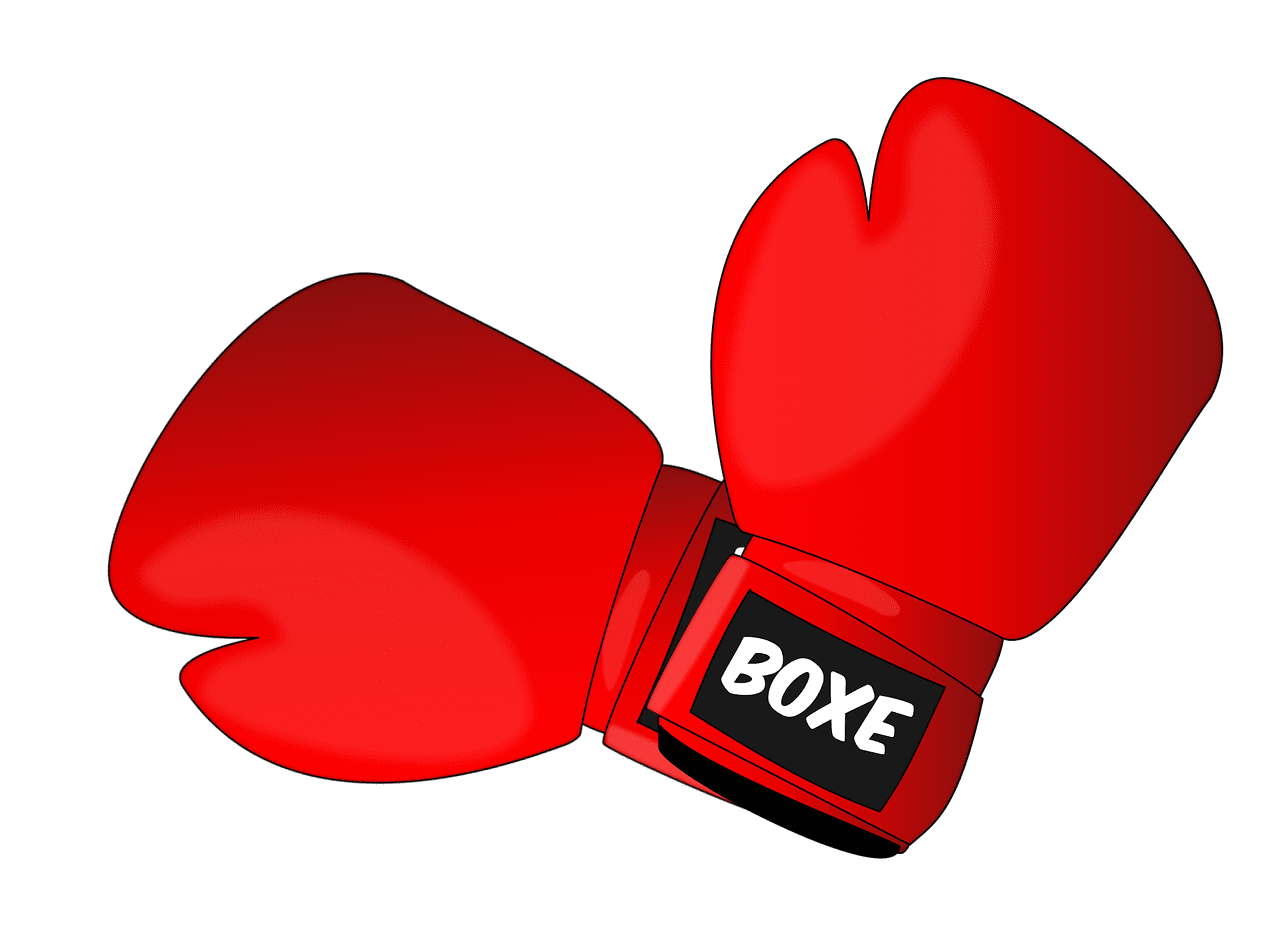 Boxing gloves fight vector graphic clipart