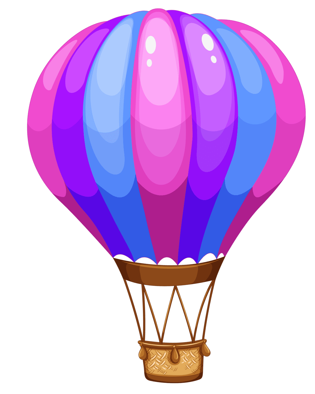 Hot air balloon pin page clipart photo