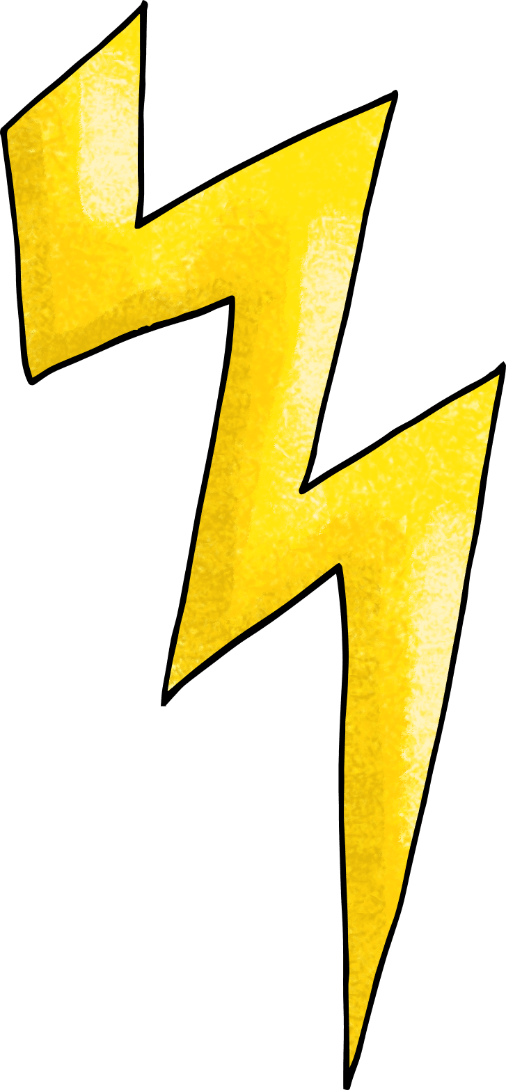 Lightning bolt electricity clipart background