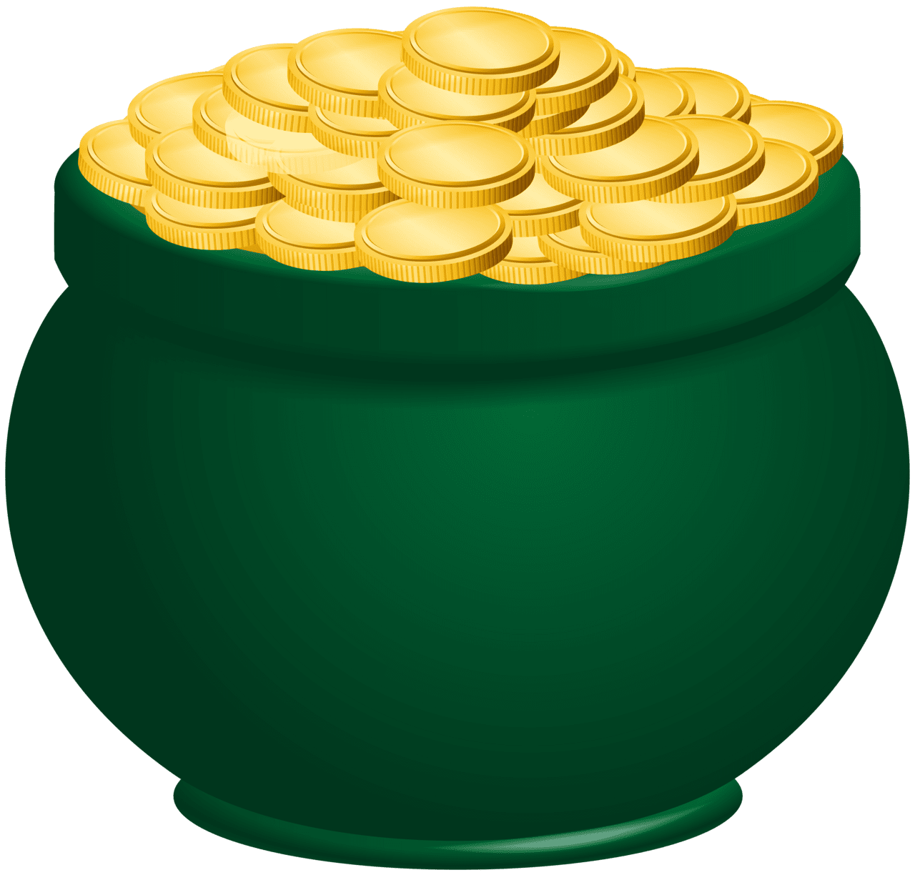 St patrick pot of gold clipart high quality images and