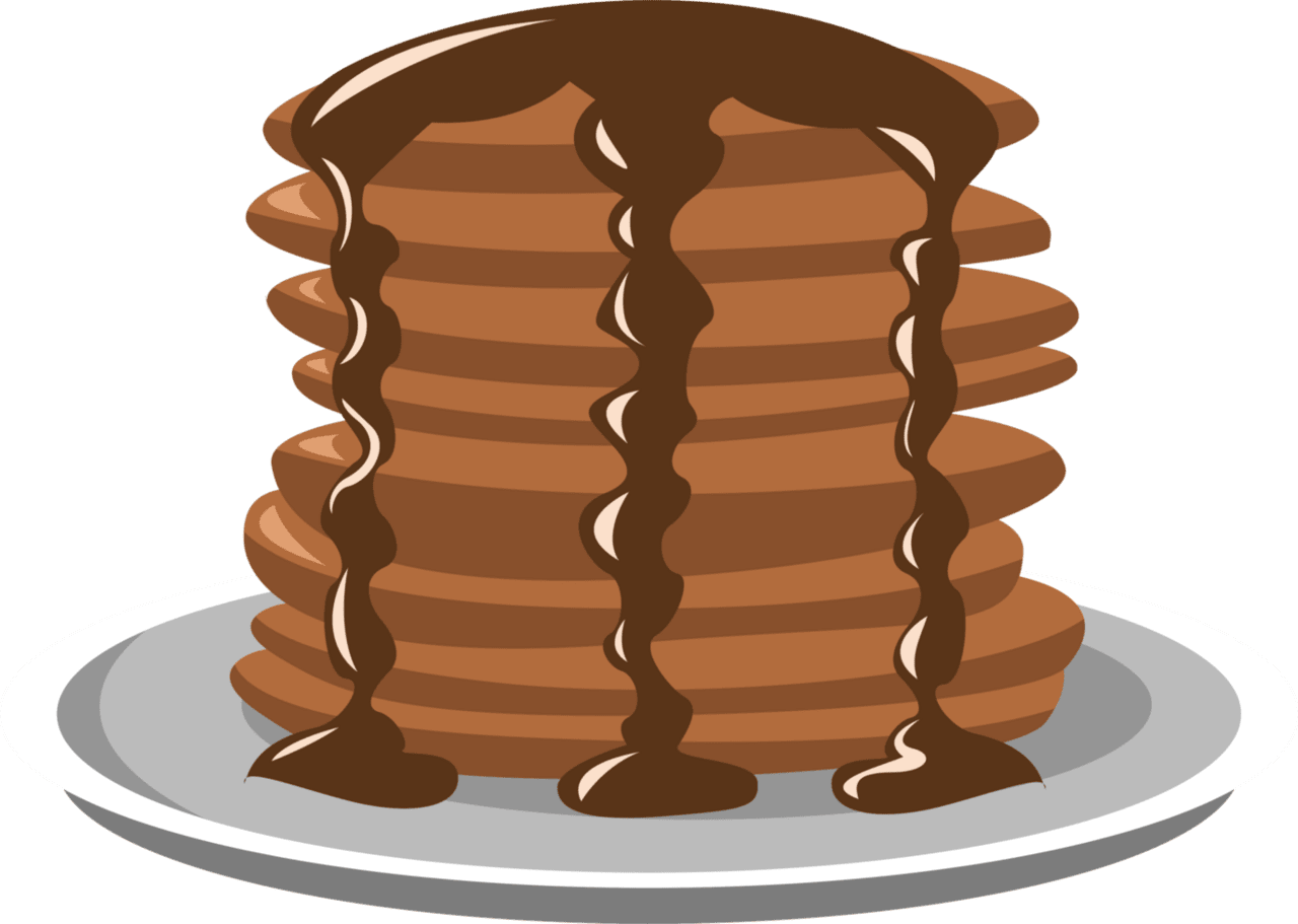 Pancake graphic clipart design image 2