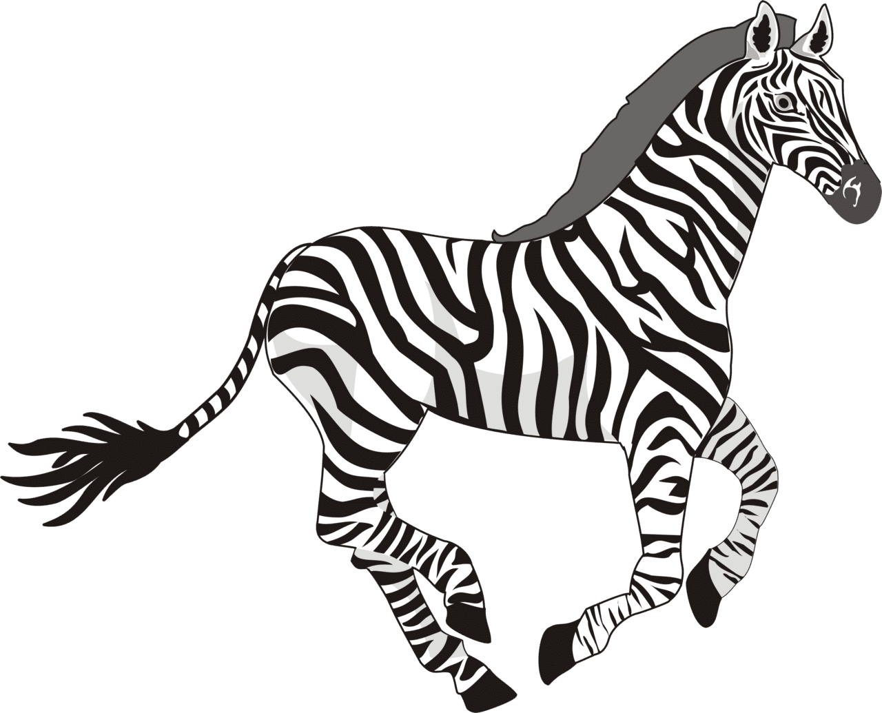 Zebra pin page clipart logo