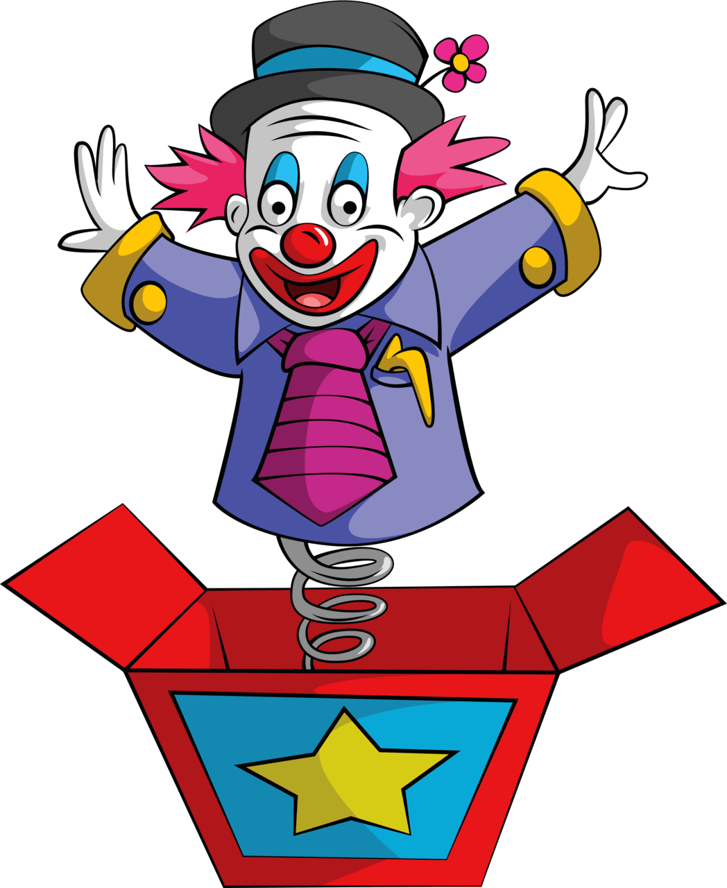 Clown pin page clipart clip art