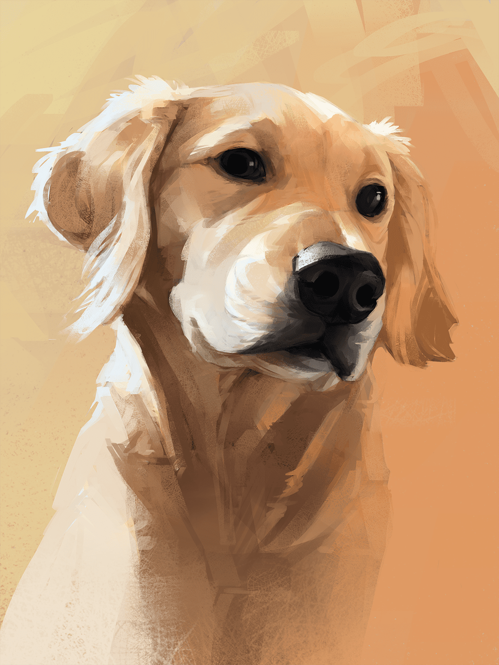 Canine golden by shrimpu art deviantart clipart logo