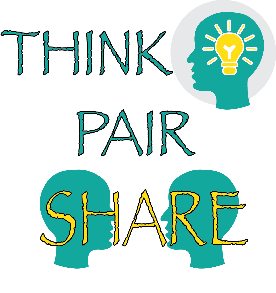 Think signal word graphics to use in digital presentations clipart vector