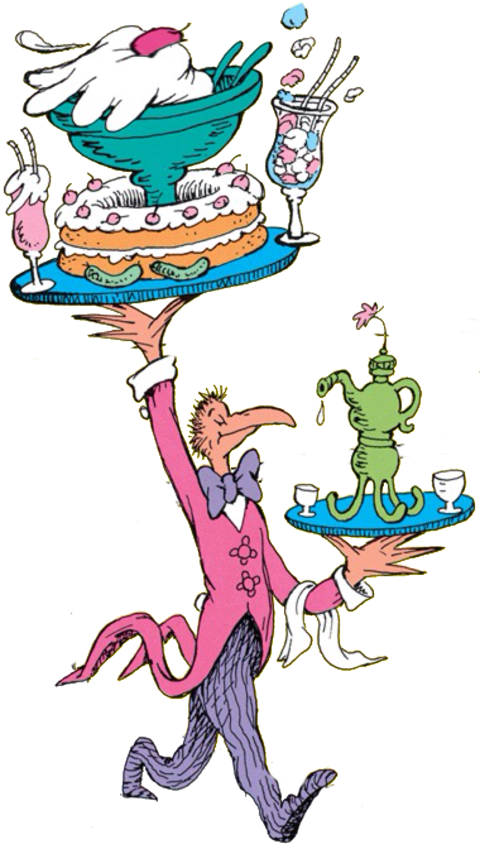 Dr seuss waiter bird clipart free