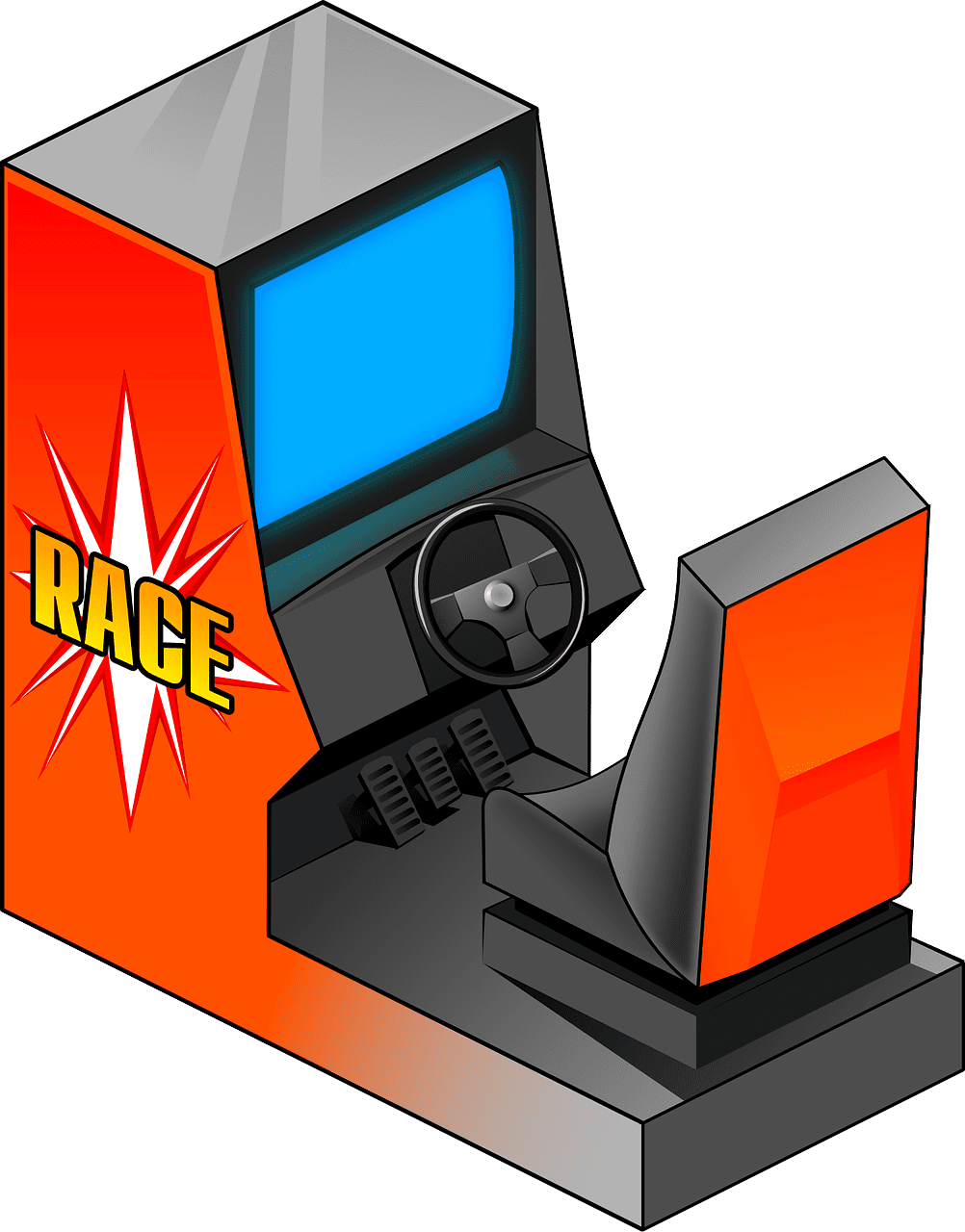 Arcade game vector art graphics clipart