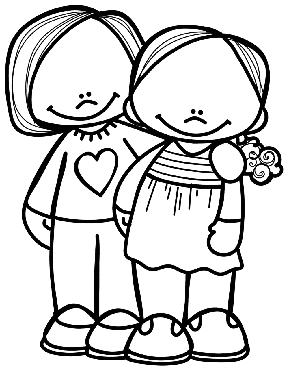 Hug pin page clipart photo 3