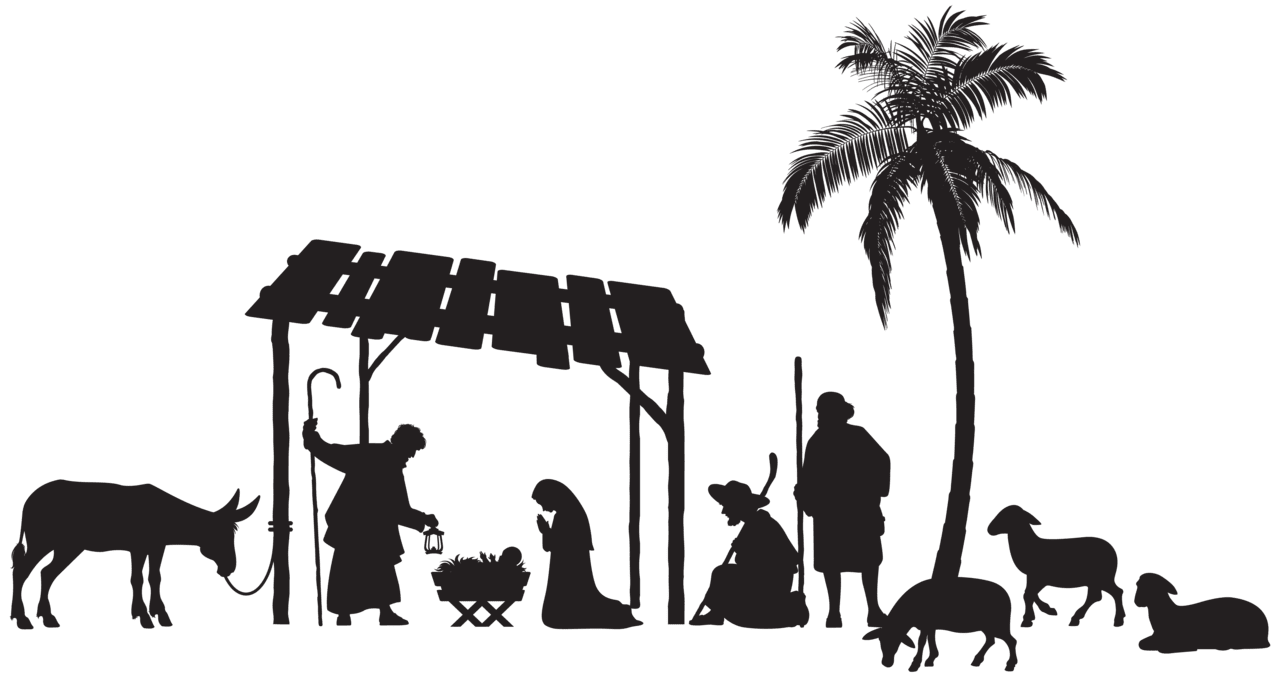 Nativity scene christmas clipart wise man free