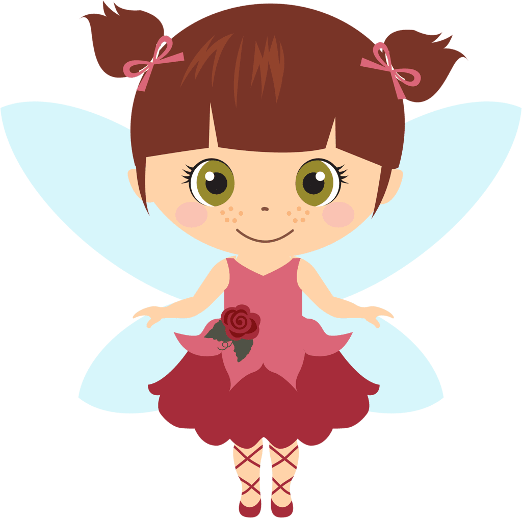 Fairy pin page clipart vector