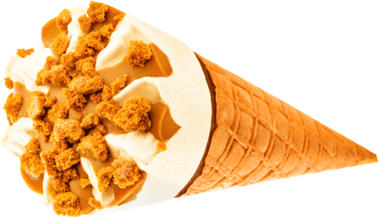 Gelato ice cream cone speculaas milk clipart image