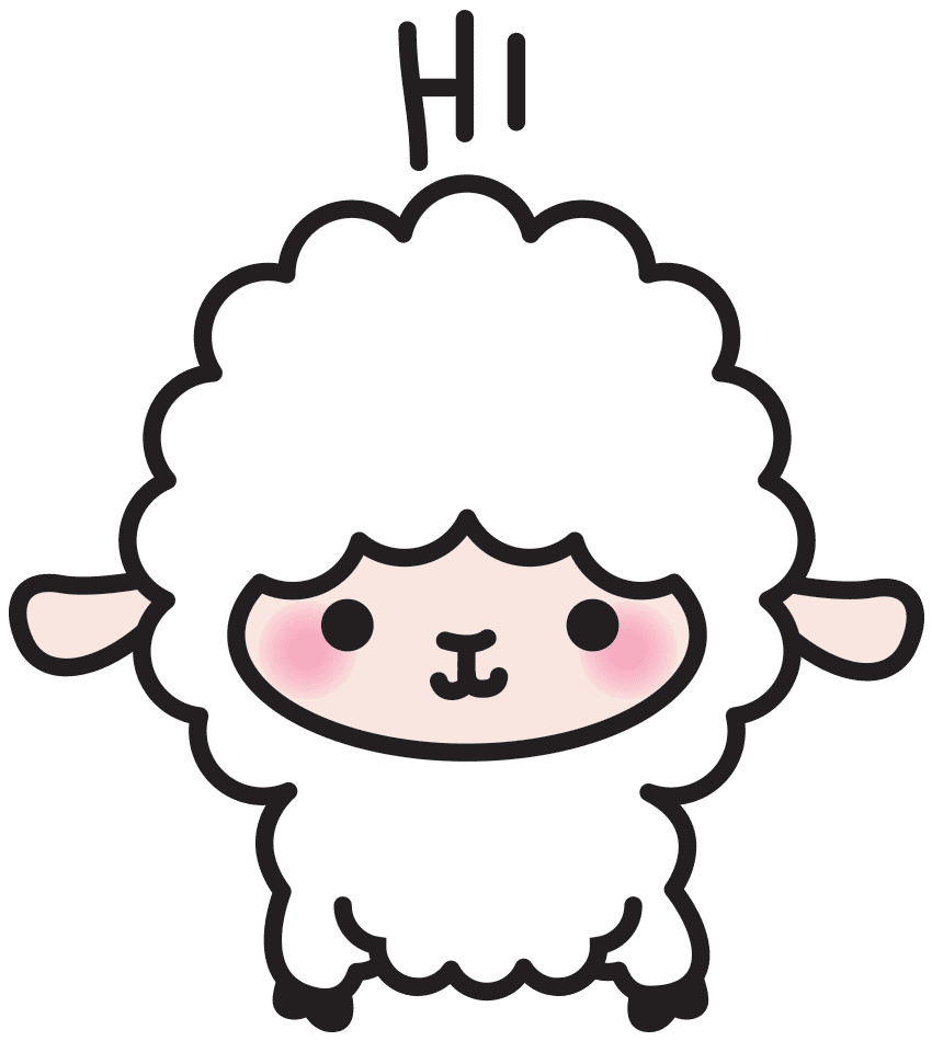 Lamb pin page clipart free 3