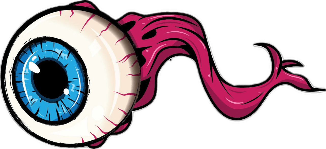 Eyeball out of the socket vector with clipart