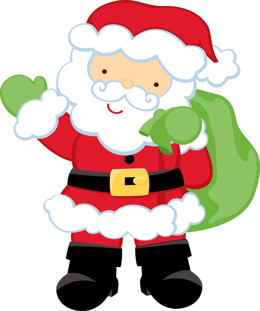 Santa claus pin page clipart picture 2