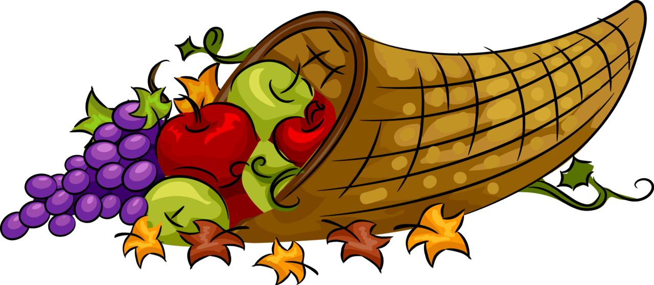 Cornucopia pin page clipart transparent