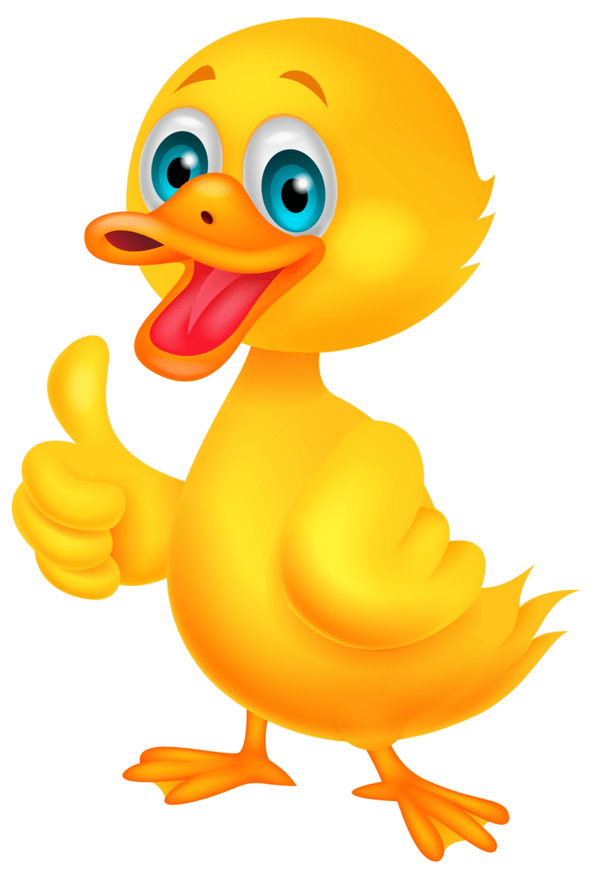 Chick duck clipart logo