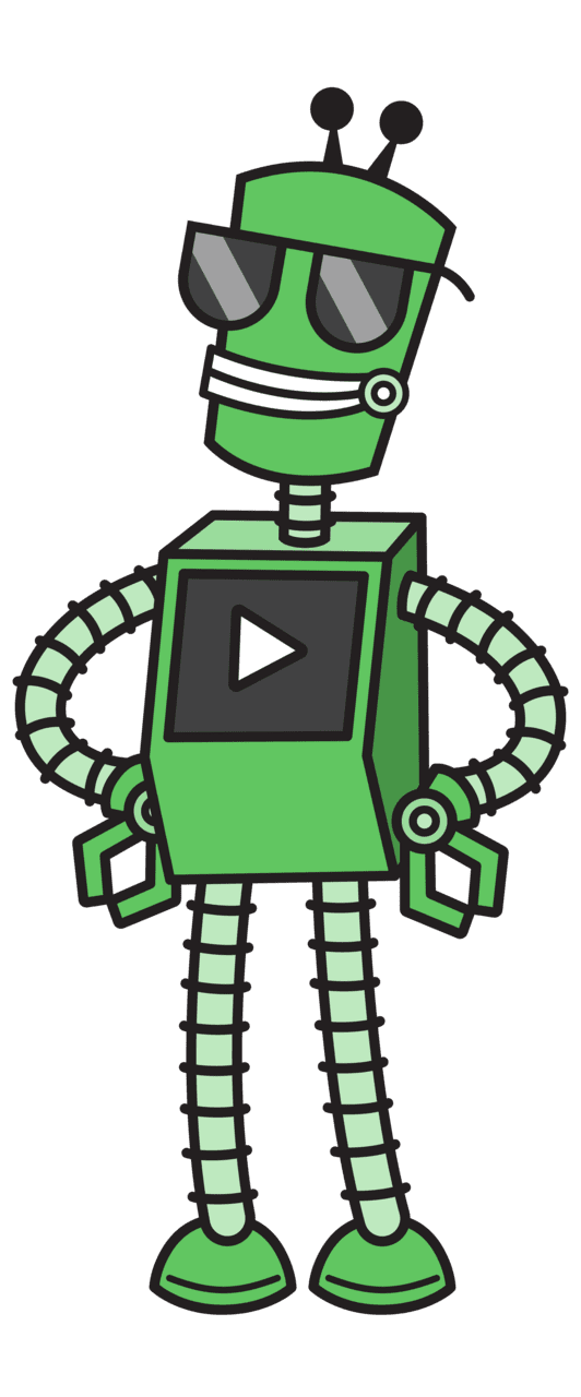 Robot pin page clipart vector 4