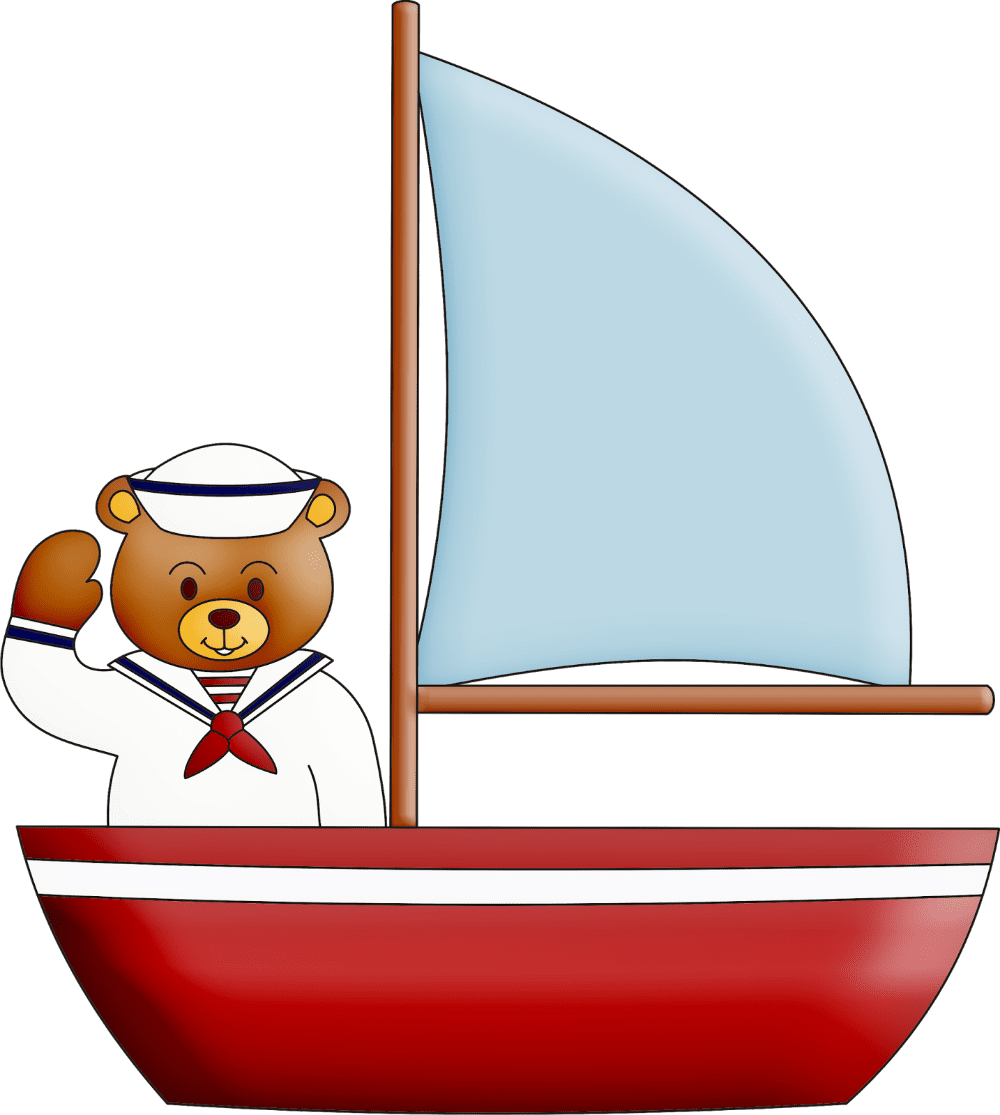 Sailboat imagens ursinho marinheiro clipart