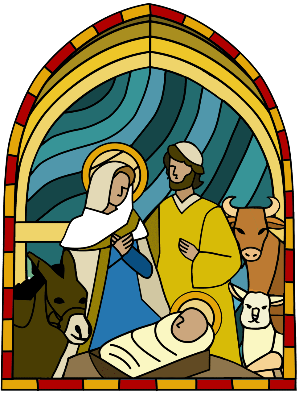 Family nativity trail every day from dec th jan saint patrick cathedral clipart vector