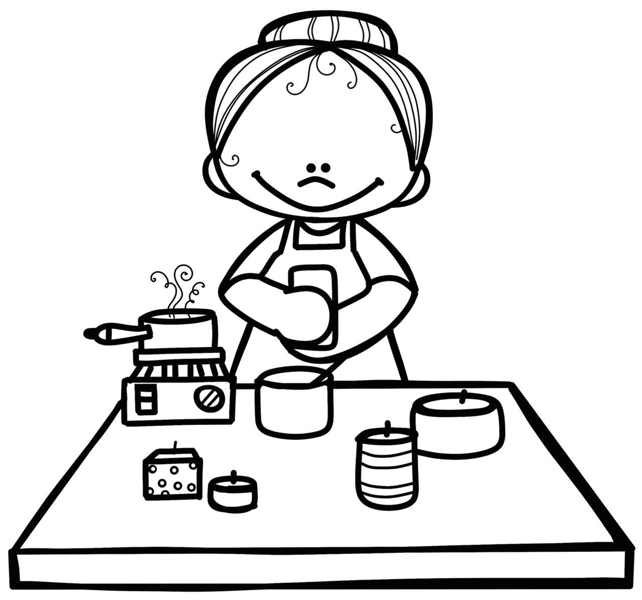 Baking pin page clipart image 2