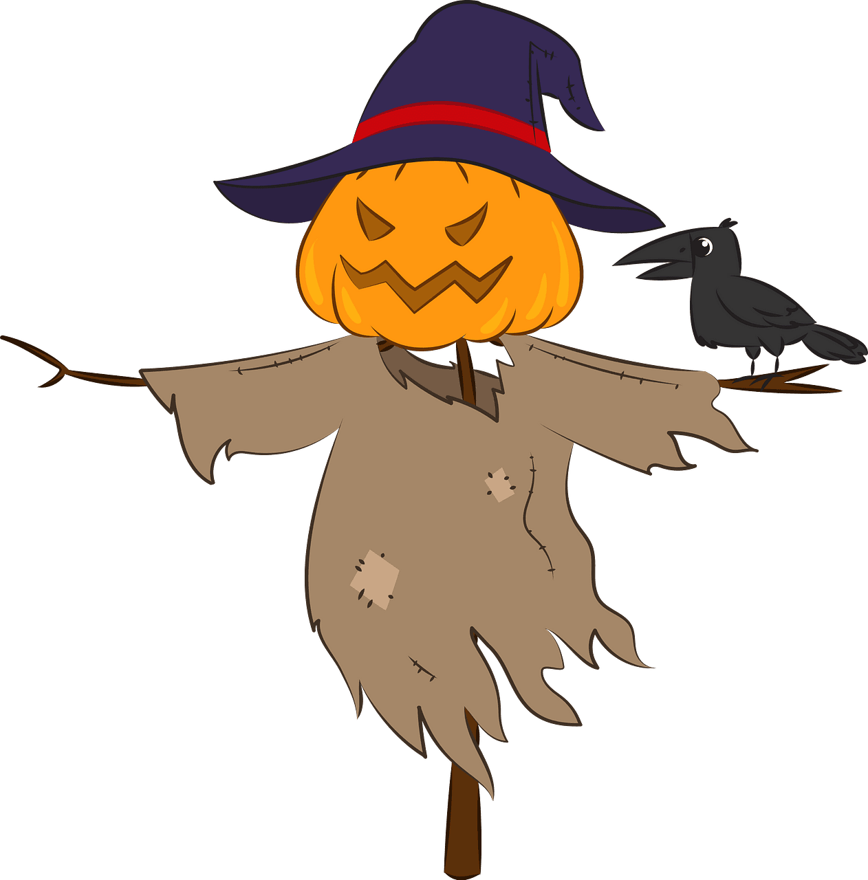 Scarecrow vector clipart images 3