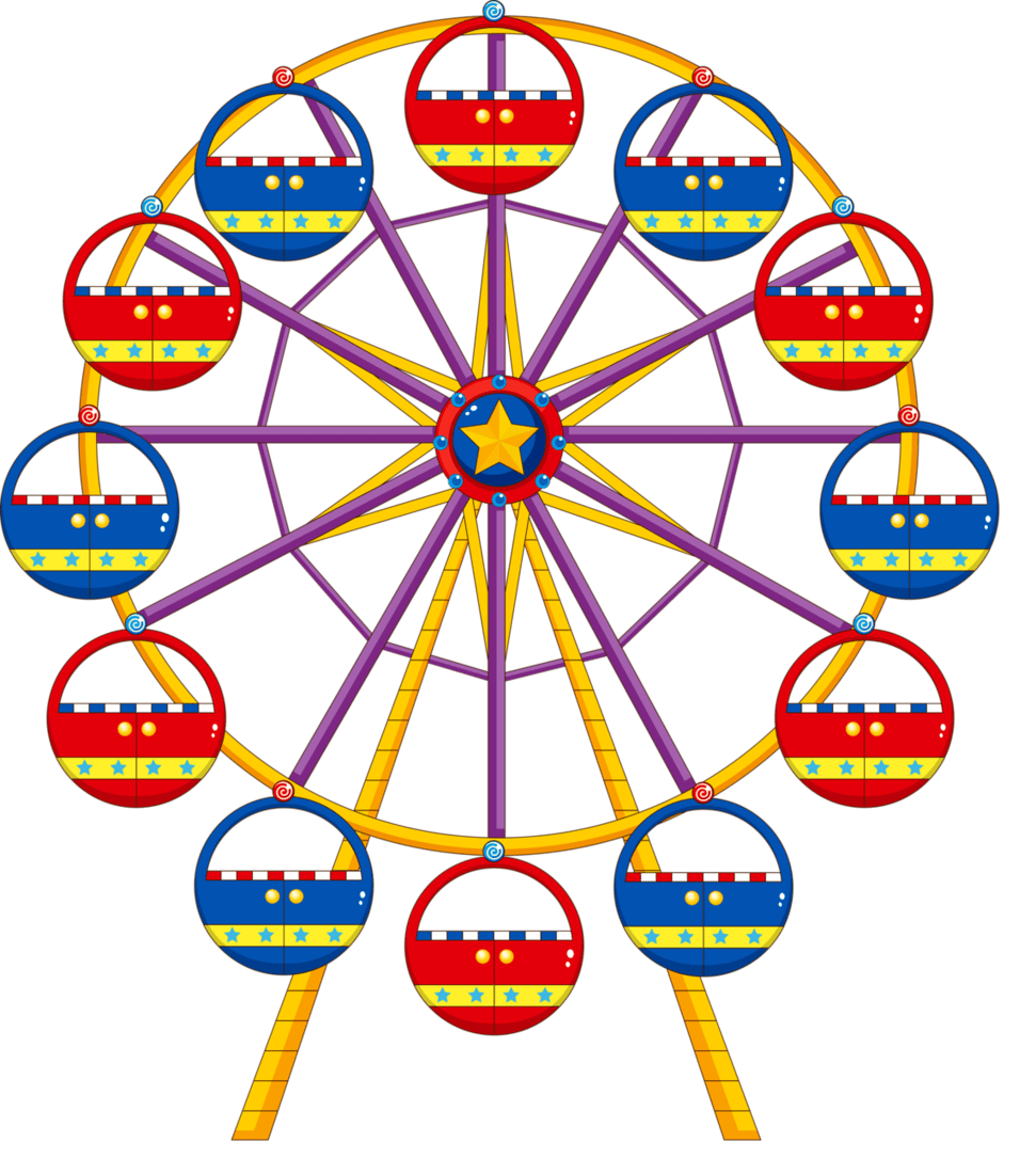 Carnival pin page clipart background 2