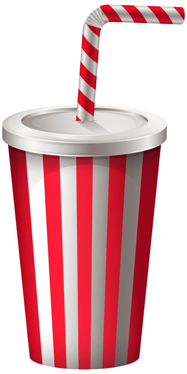 Drink dr cup with straw clipart image