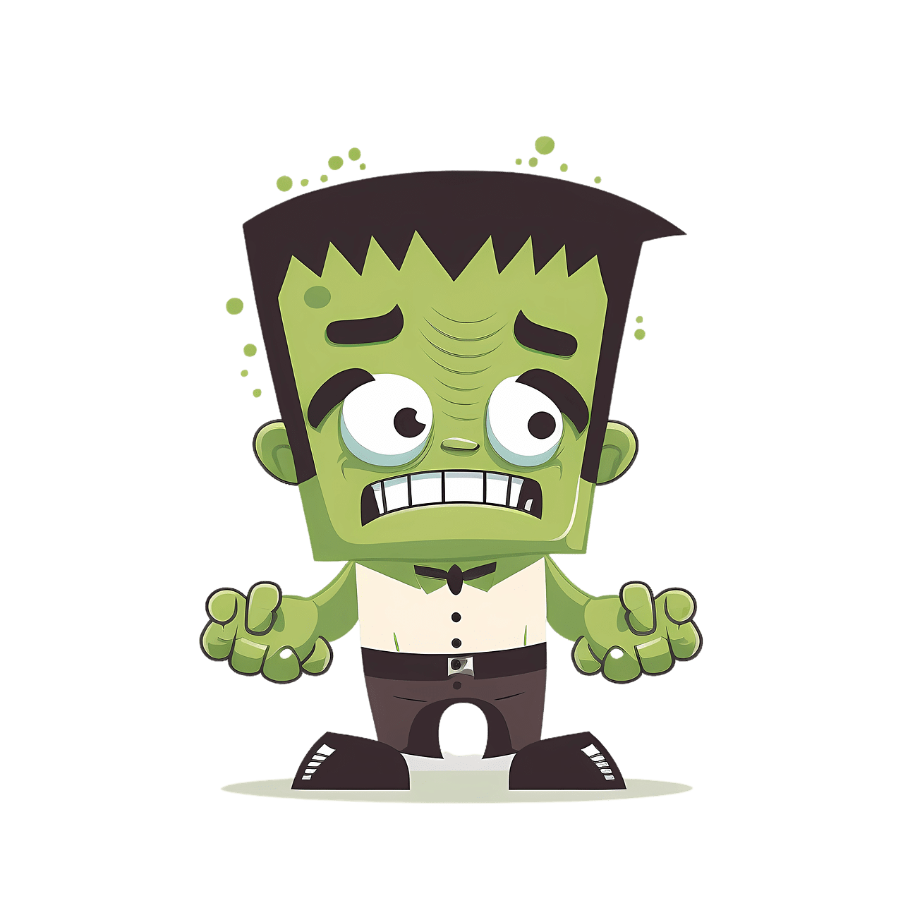 Halloween frankenstein chibi image clipart