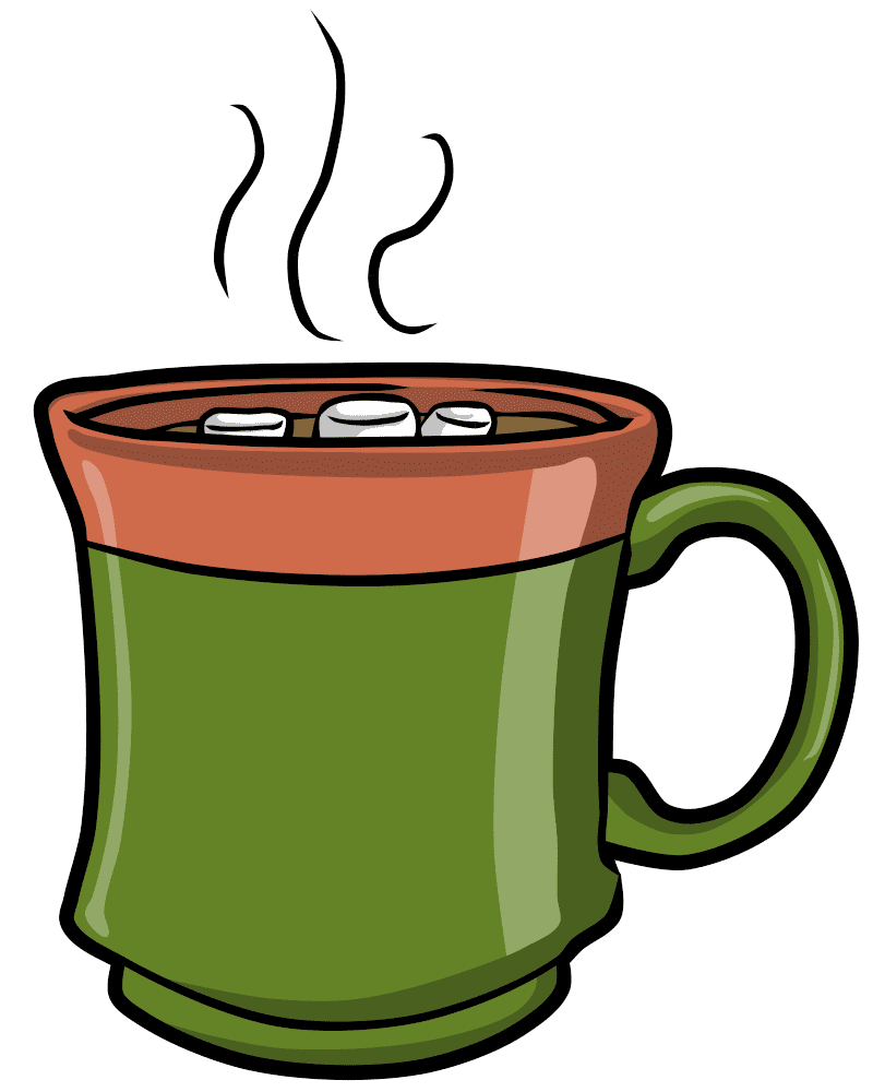 Hot chocolate cocoa color clipart photo