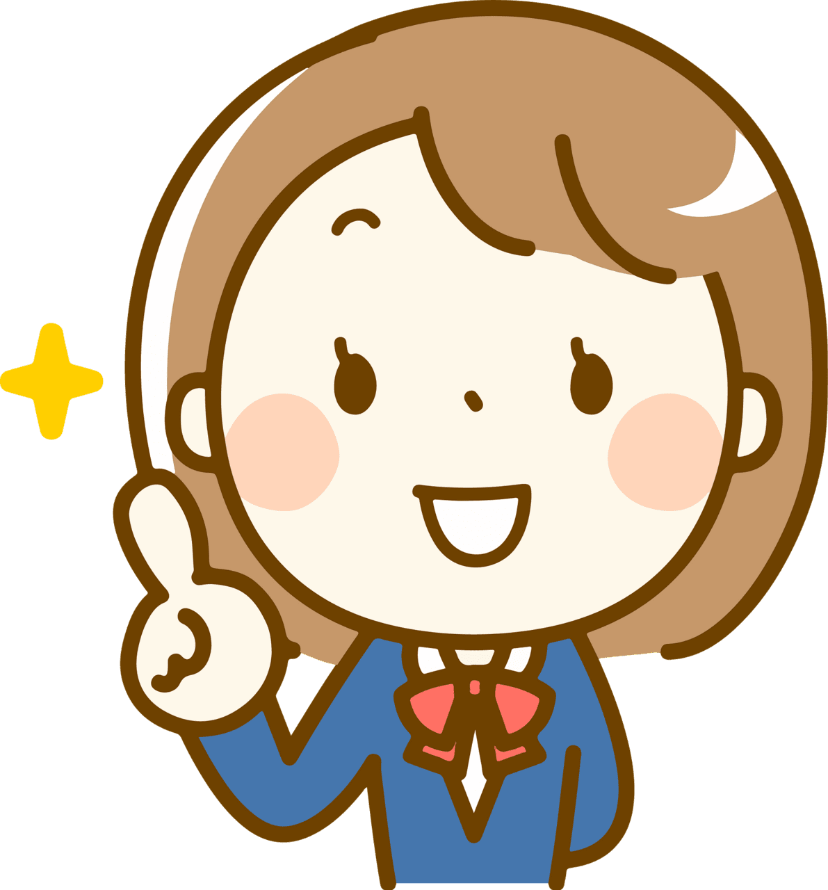 Think ing girl vector clipart images