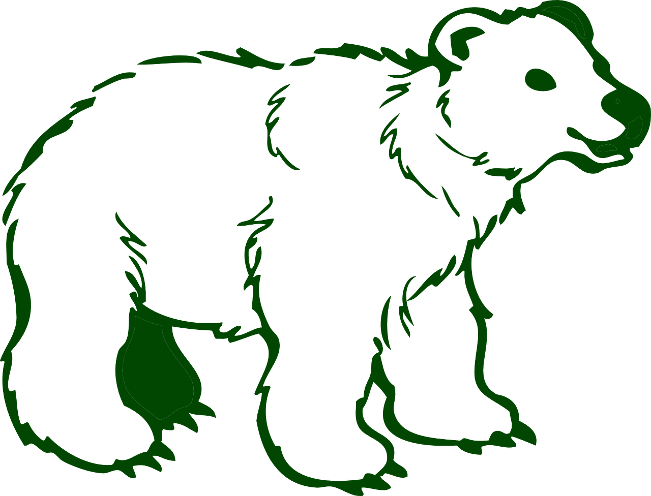 Polar bear ice animal mammal image from clipart