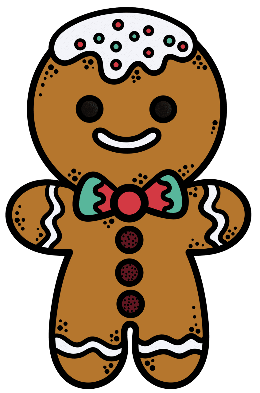 Gingerbread pin page clipart free