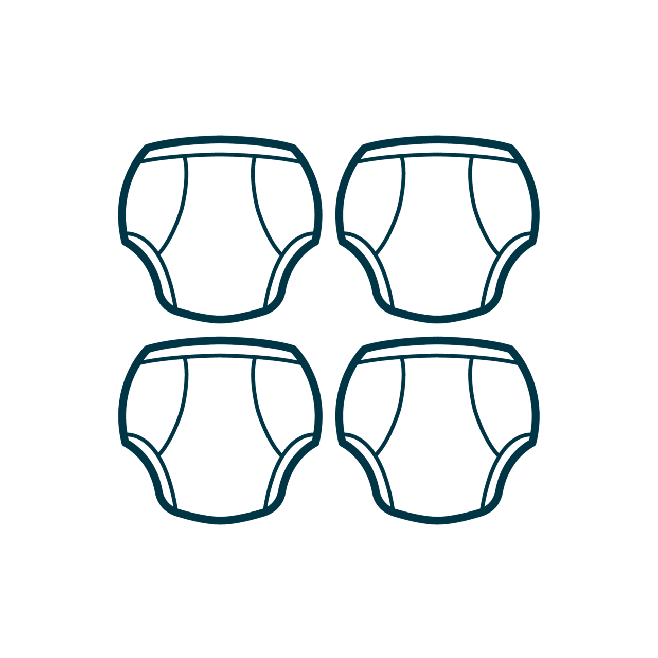 Nicki diaper training pants new larger sizing ice heart clipart logo