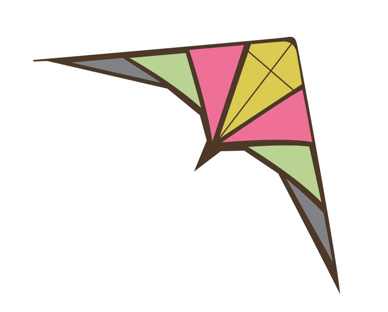 Bright eyes high as kite clipart photo