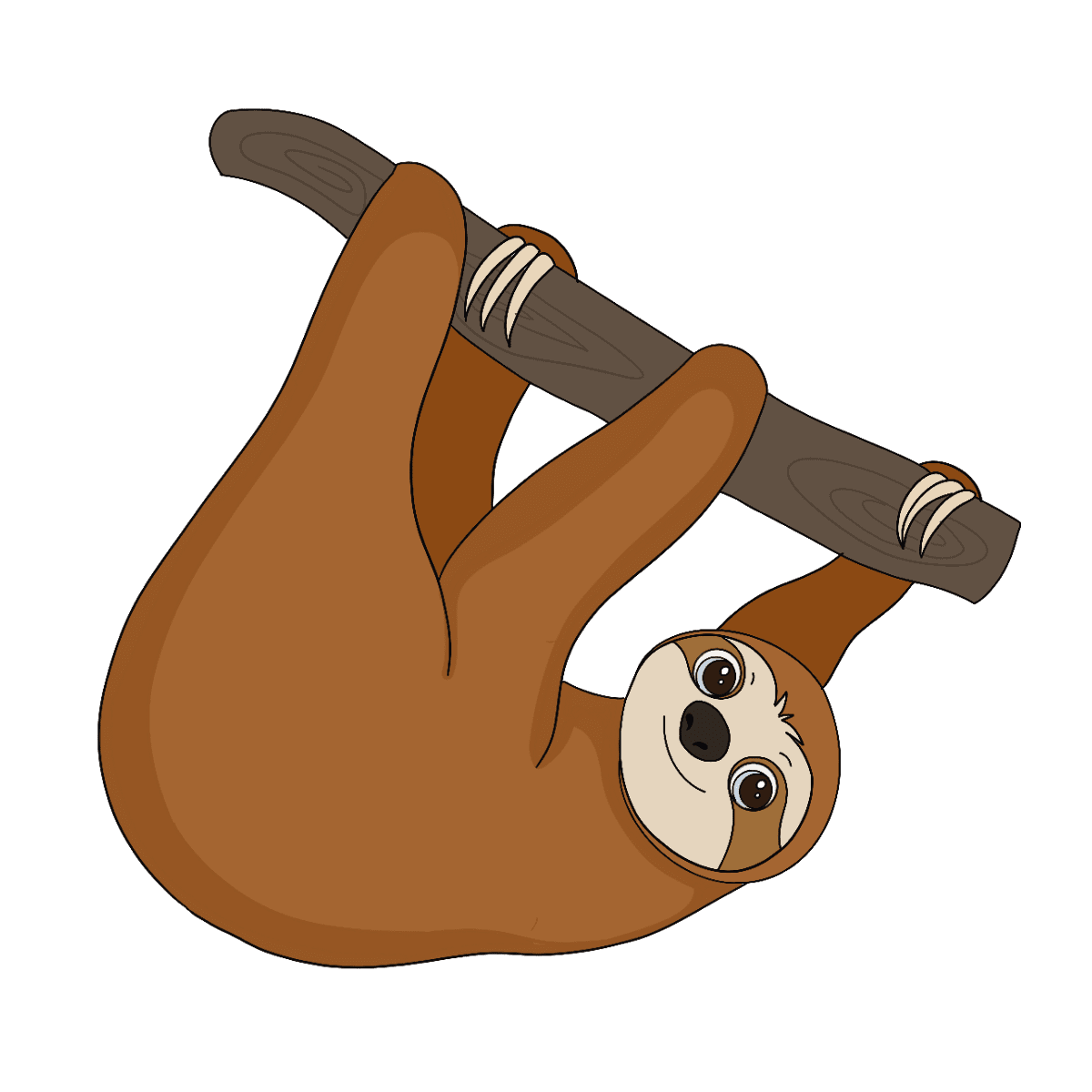Sloth podcasts for kids clipart background