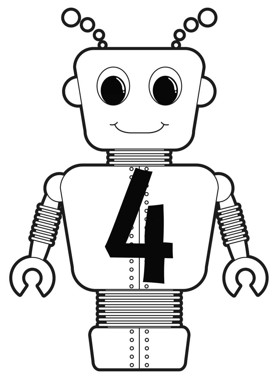 Robot pin page clipart transparent 2