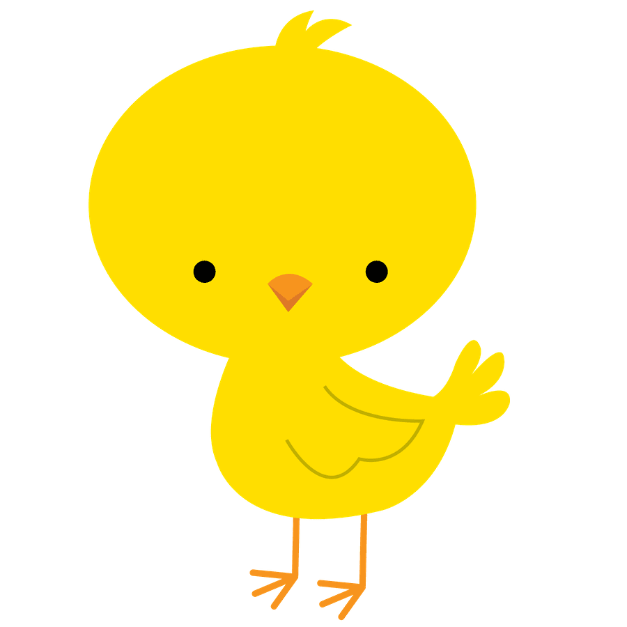 Chick pin page clipart vector