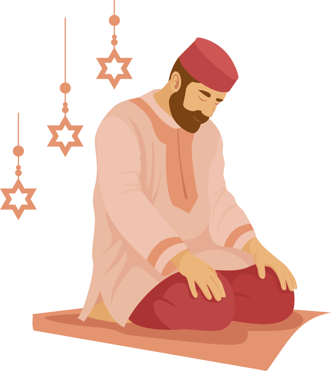 Prayer salat time ramadan kareem vector clipart