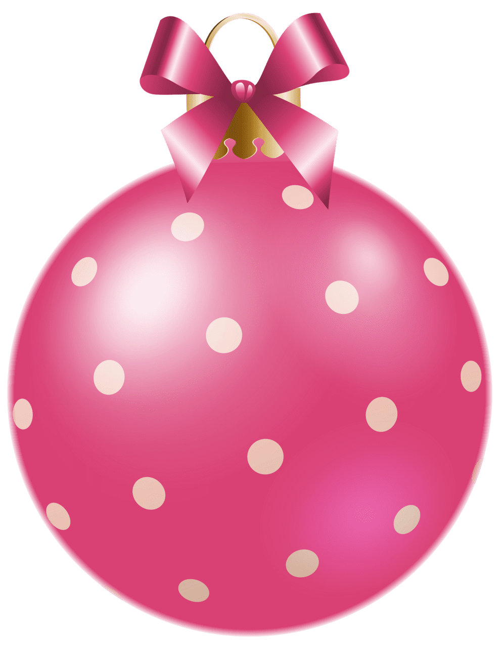 Christmas balls light pink app clipart background