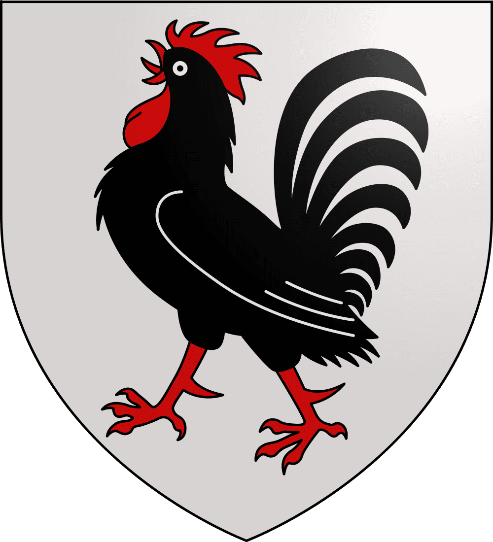 Rooster pin page clipart logo