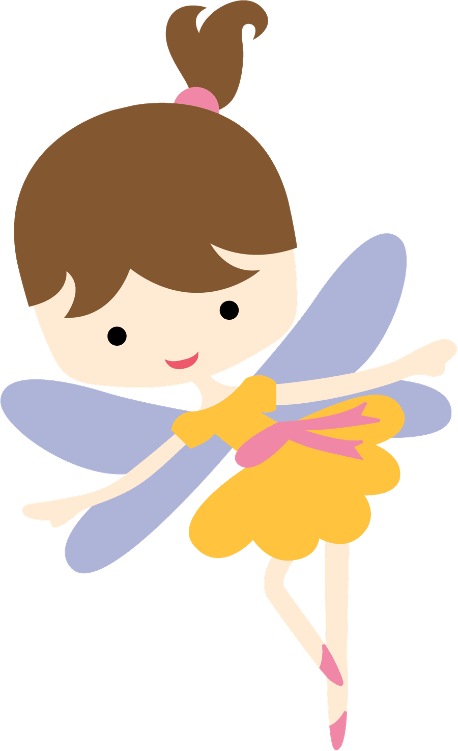 Fairy pin page clipart free