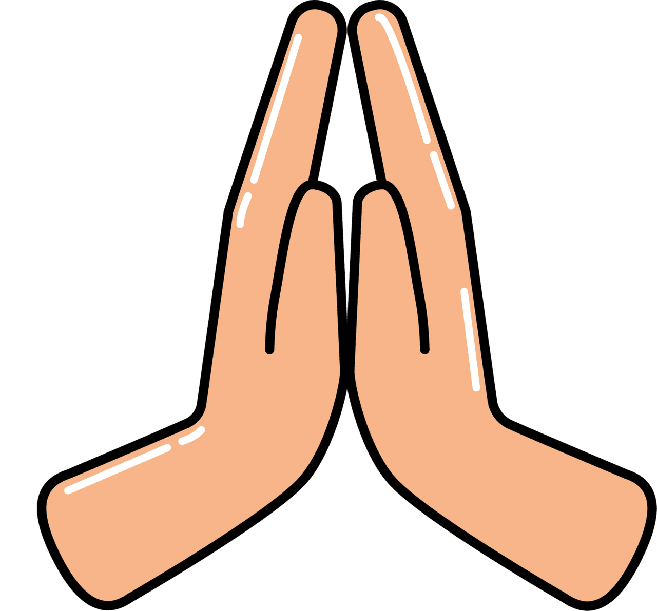 Praying hands vector clipart images 2