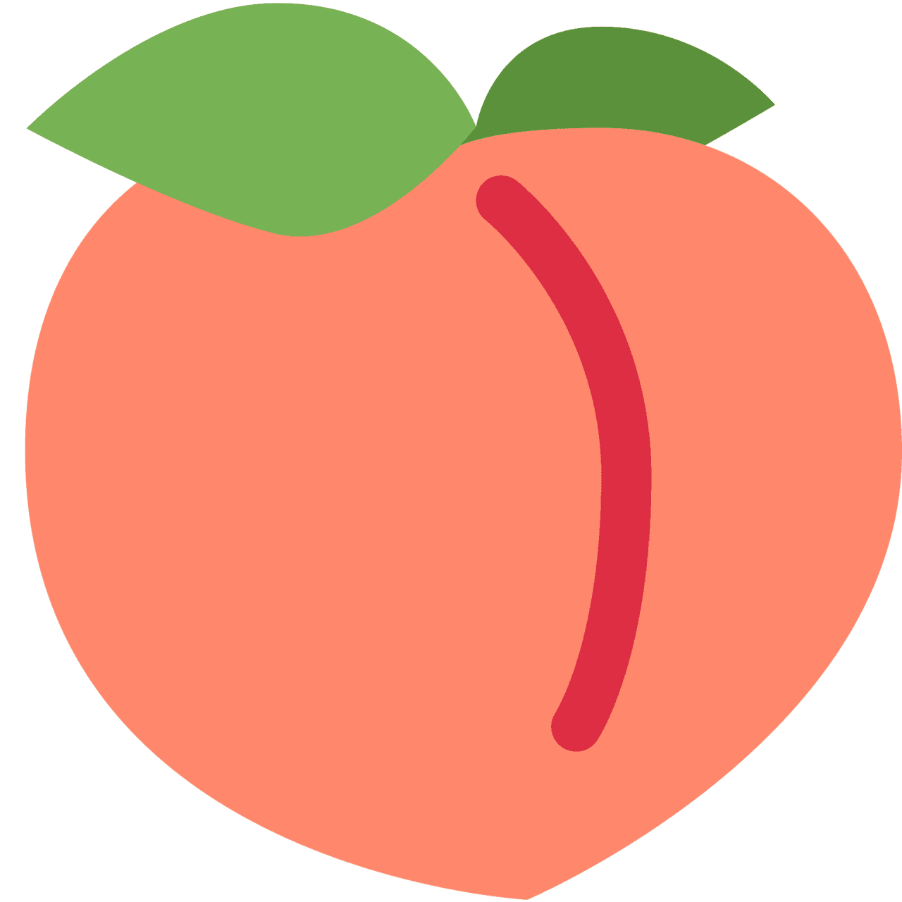 Peach vector emoji clipart 2