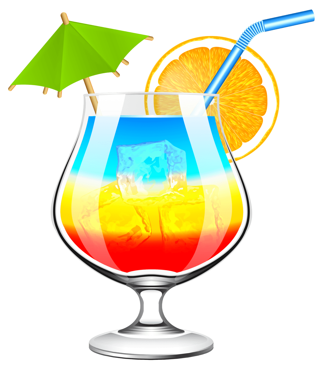 Margarita summer cocktail clipart image