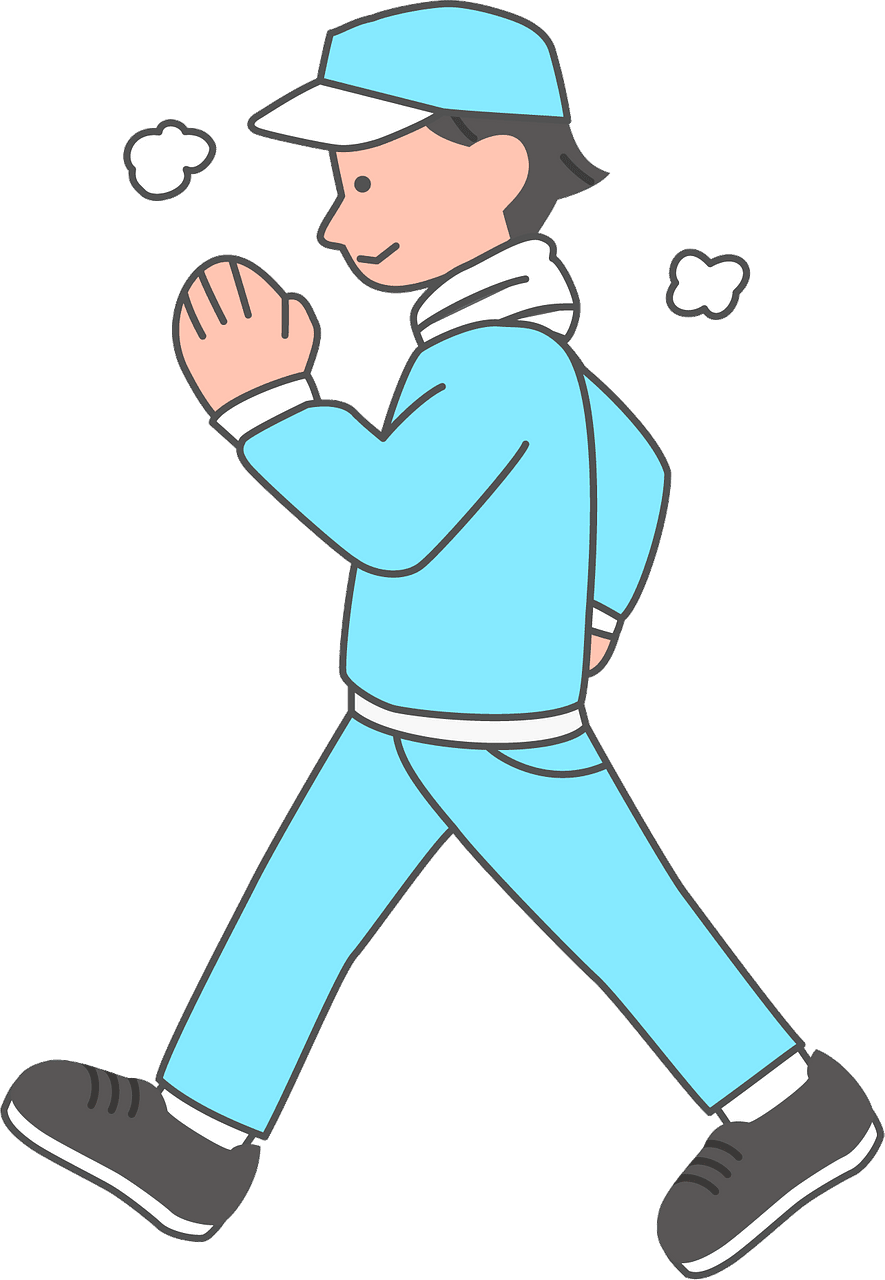 Person walking clipart background 2