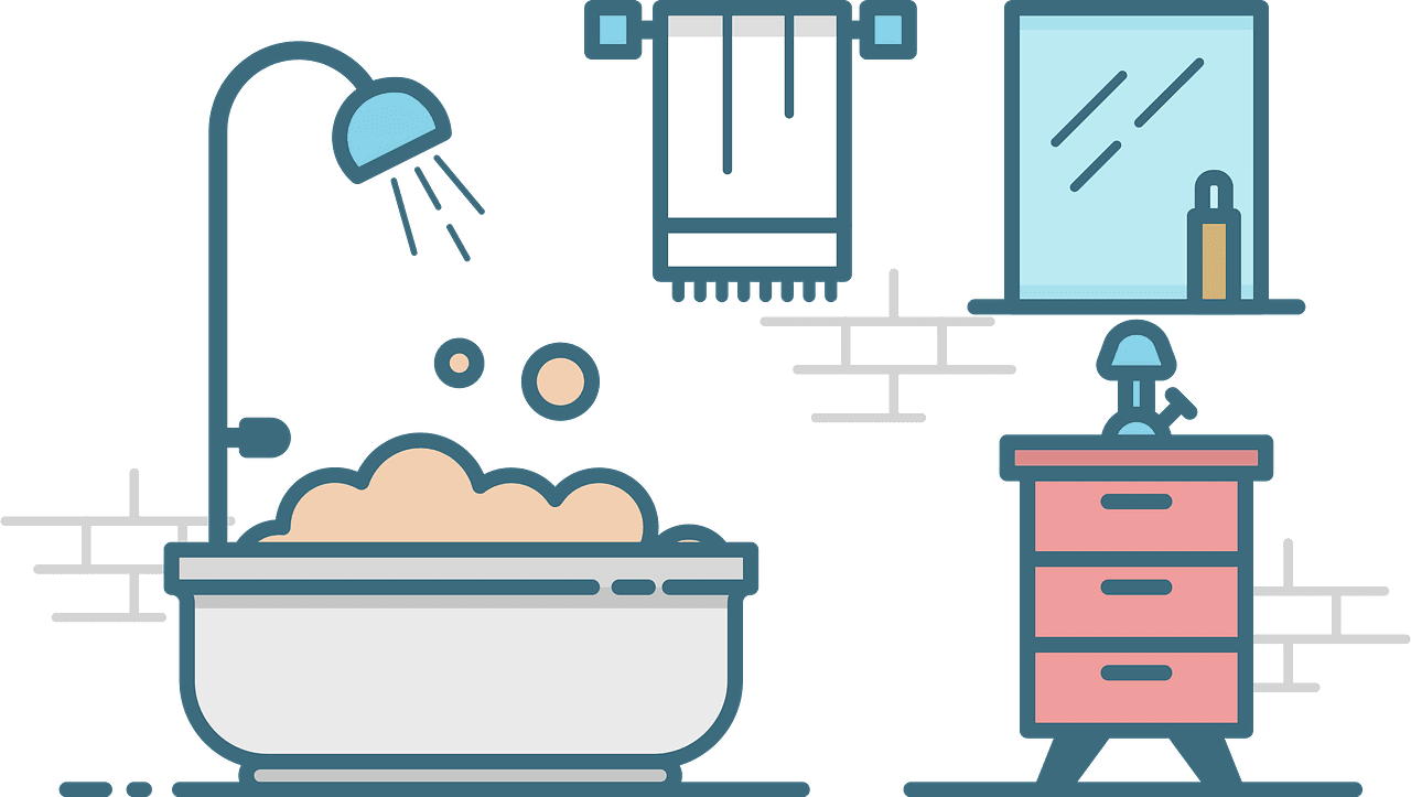 Bathroom vector clipart images